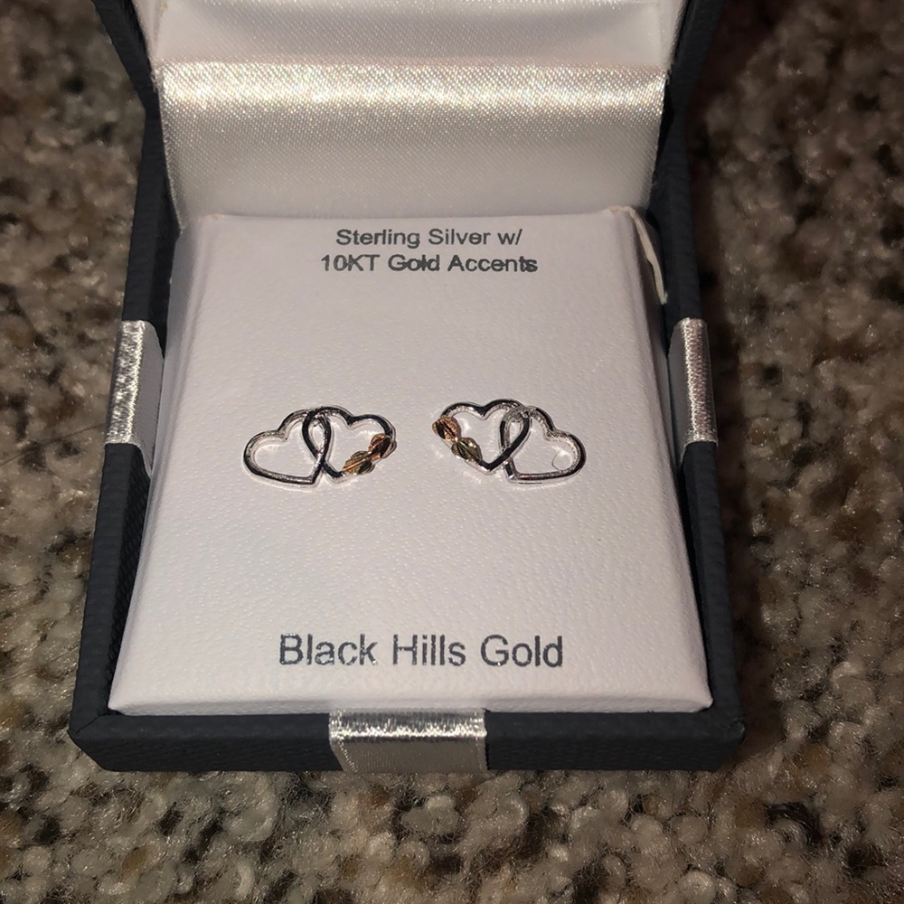 Sterling silver heart earrings